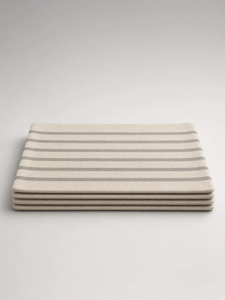 Canvas Stripe Placemat Set