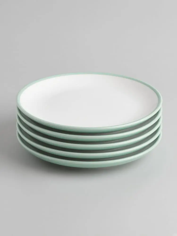 Minted Edge Salad Plate Set